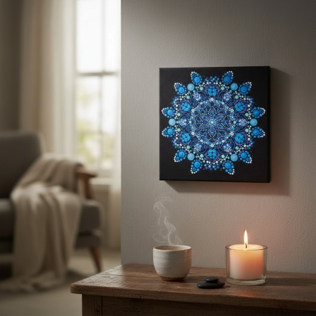 Kurz tečkované mandaly - malé 30cm